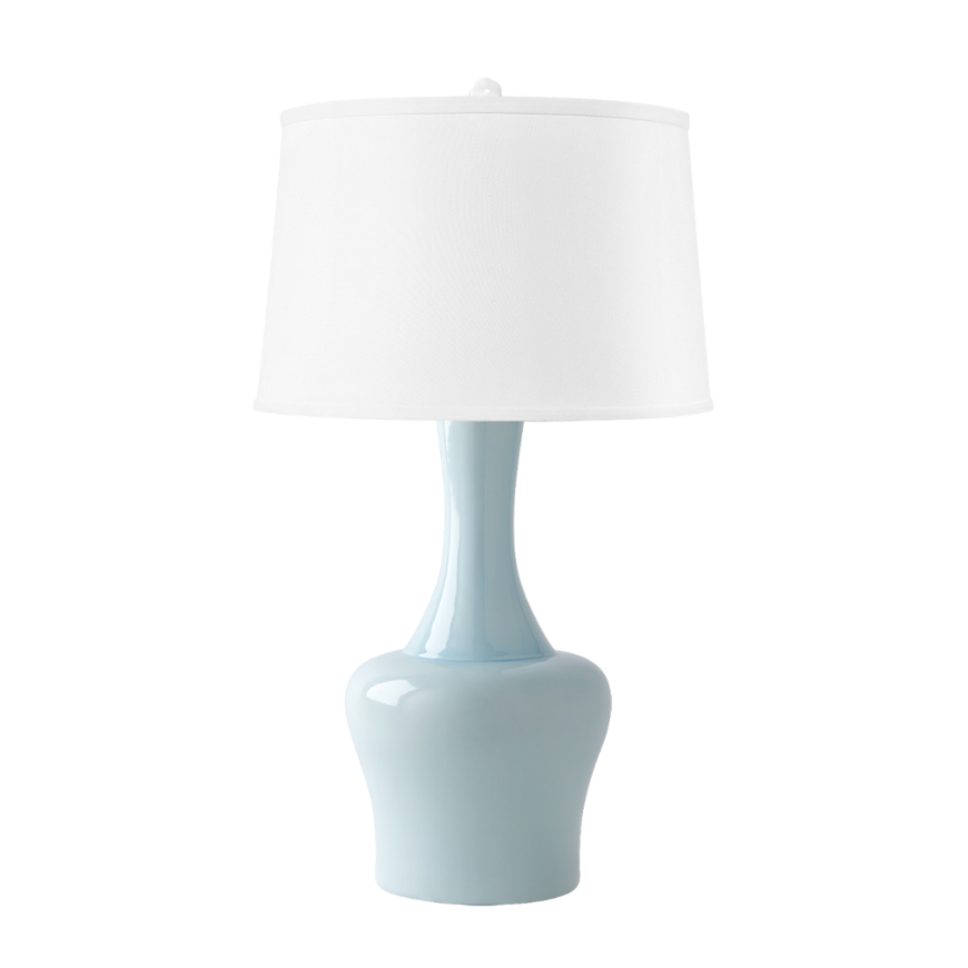 Picture of NADIA LAMP WITH SHADE, MISTY BLUE