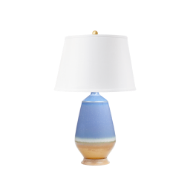 Picture of TUPELO LAMP, LIGHT BLUE & BROWN