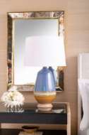 Picture of TUPELO LAMP, LIGHT BLUE & BROWN