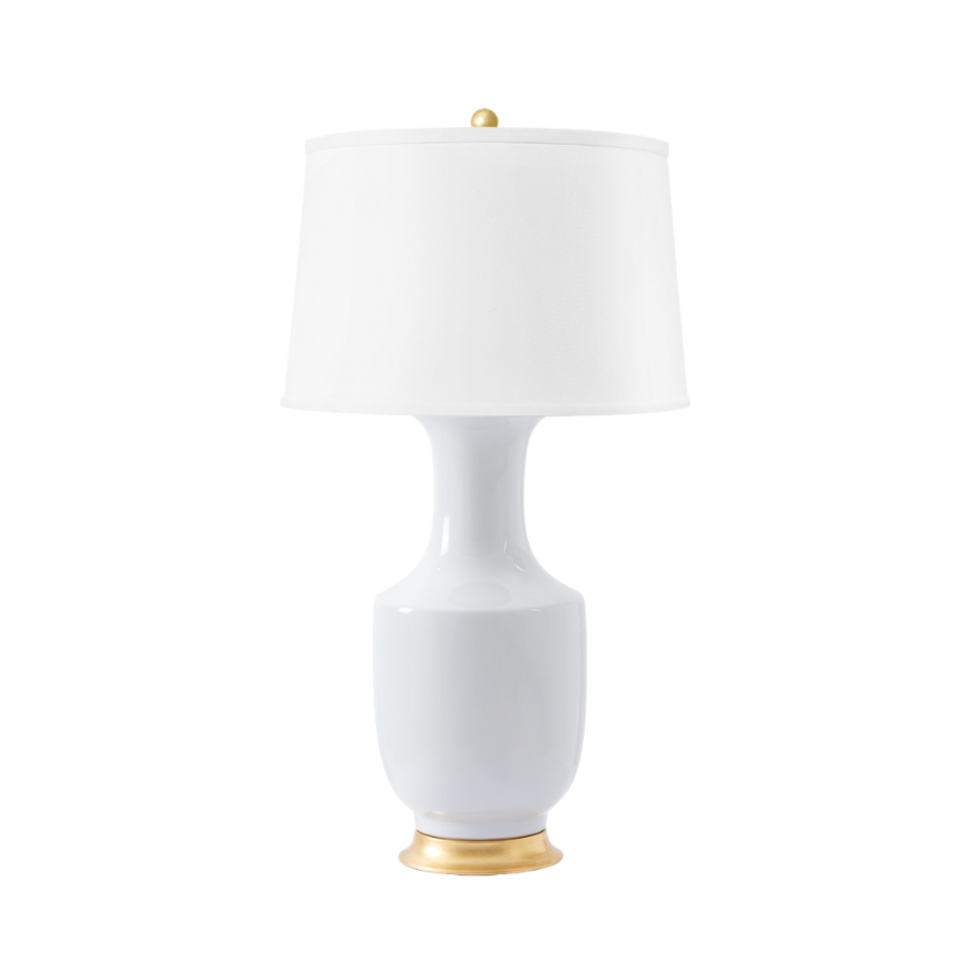 Picture of THALIA LAMP WITH SHADE, WHITE SMOKE