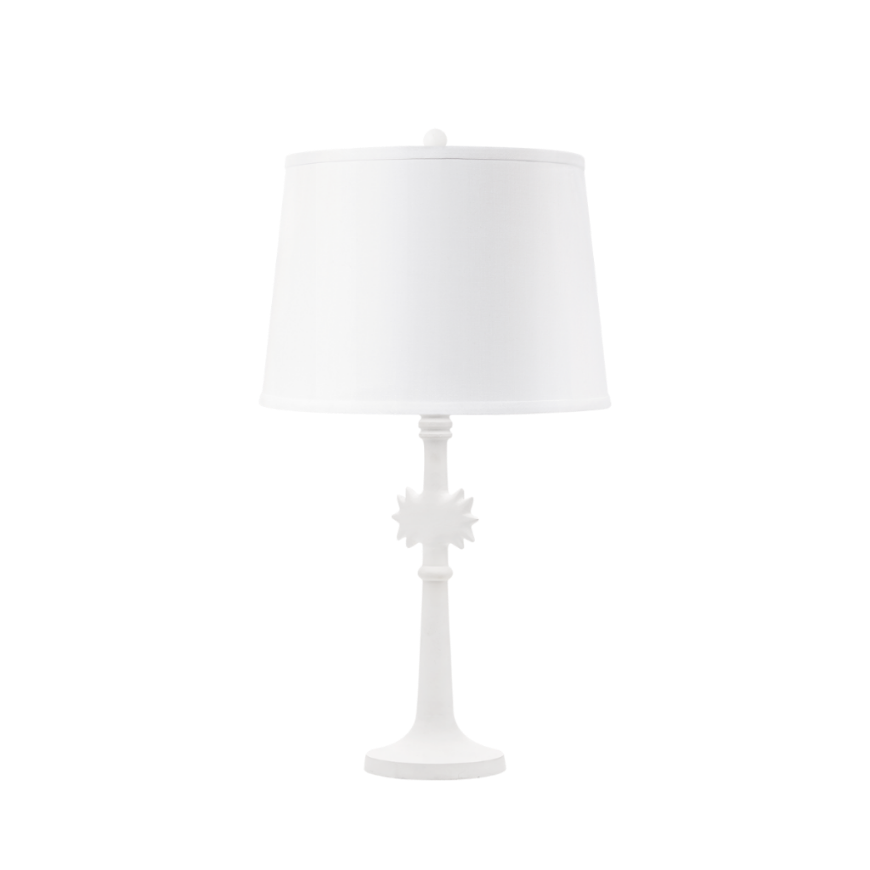 Picture of SOL LAMP WITH SHADE, PLASTER WHITE