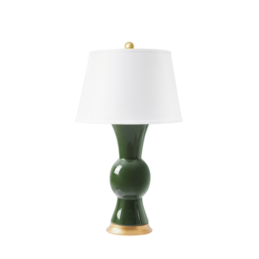 Picture of TAO LAMP WITH SHADE, DARK GREEN