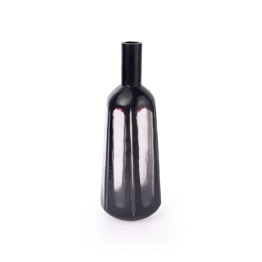 Picture of NERO LARGE VASE, MIDNIGHT BLACK