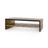 Picture of ODEON COFFEE TABLE/BENCH, ANTIQUE BRASS AND DARK BRONZE