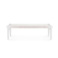 Picture of ROPE BENCH, WHITEWASHED COTTON WHITE