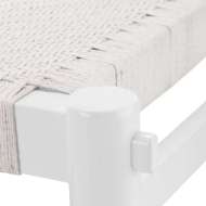 Picture of ROPE BENCH, WHITEWASHED COTTON WHITE