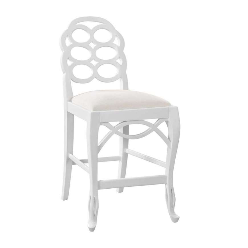 Picture of LOOP COUNTER STOOL, EGGSHELL WHITE