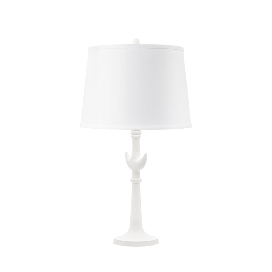 Picture of LUNA LAMP WITH SHADE, PLASTER WHITE