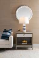 Picture of ELENA LAMP, BLUE AND WHITE