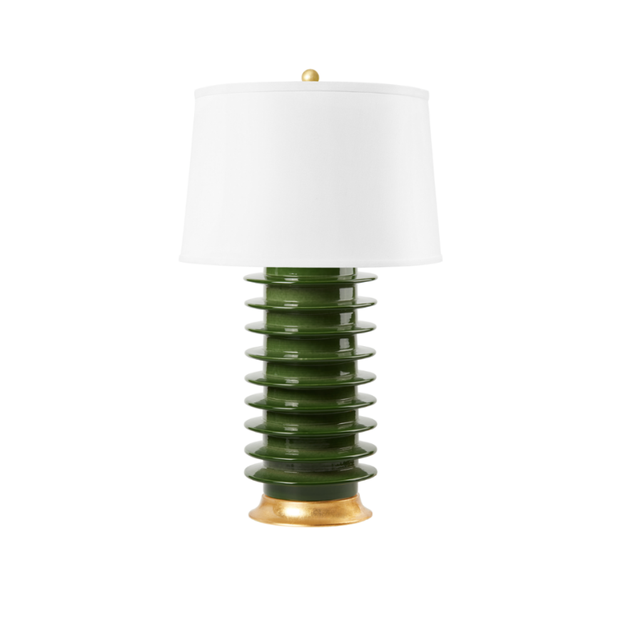 Picture of ELEKTRA LAMP WITH SHADE, DARK GREEN