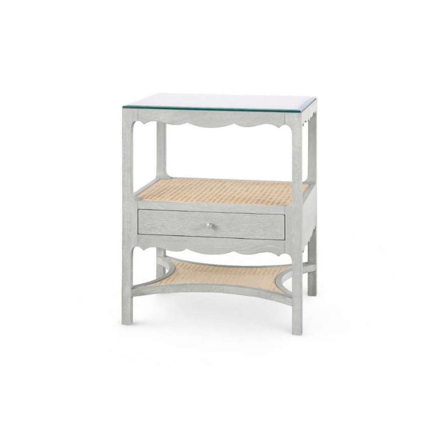 Picture of ARIANNA 1-DRAWER SIDE TABLE, SOFT GRAY