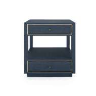 Picture of CARMEN 2-DRAWER SIDE TABLE, BLUE STEEL