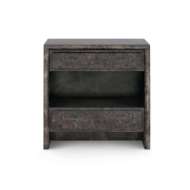 Picture of BEATRICE 2-DRAWER END TABLE, ARABICA BURL