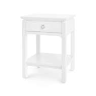 Picture of HARLOW 1-DRAWER SIDE TABLE, WHITE PEARL