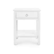 Picture of HARLOW 1-DRAWER SIDE TABLE, WHITE PEARL