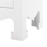 Picture of JACQUI 3-DRAWER SIDE TABLE, CHIFFON WHITE GRASSCLOTH