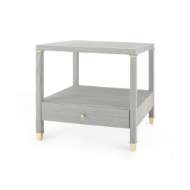 Picture of PASCAL 1-DRAWER SIDE TABLE, SLATE BLUE SHIMMER