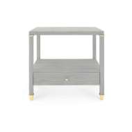 Picture of PASCAL 1-DRAWER SIDE TABLE, SLATE BLUE SHIMMER