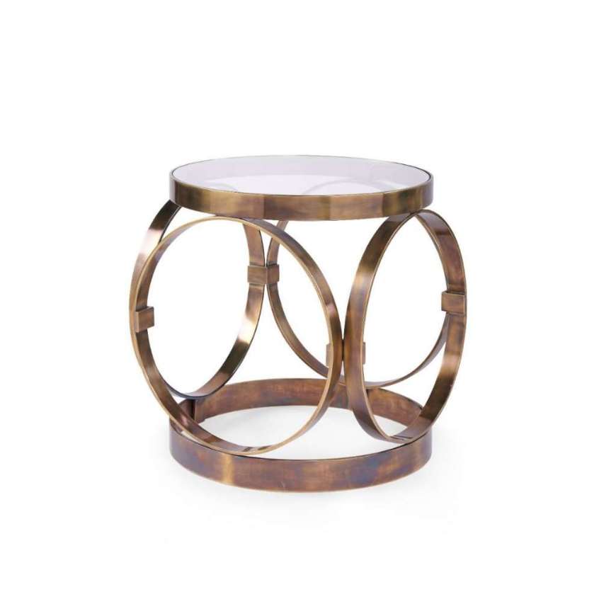 Picture of STEPHEN SIDE TABLE, ANTIQUE BRASS