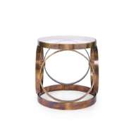 Picture of STEPHEN SIDE TABLE, ANTIQUE BRASS