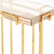 Picture of PRISM SIDE TABLE, GOLD LEAF