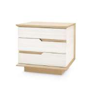 Picture of SIMON 3-DRAWER SIDE TABLE, LIGHT NATURAL SHIMMER