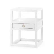 Picture of NEWPORT 1-DRAWER SIDE TABLE, WHITE PEARL