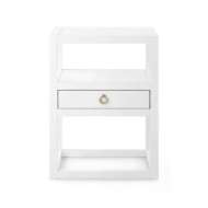 Picture of NEWPORT 1-DRAWER SIDE TABLE, WHITE PEARL