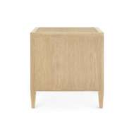 Picture of PAULINA 3-DRAWER SIDE TABLE, NATURAL AND CAMEL