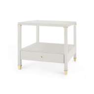 Picture of PASCAL 1-DRAWER SIDE TABLE, SILVER SHIMMER