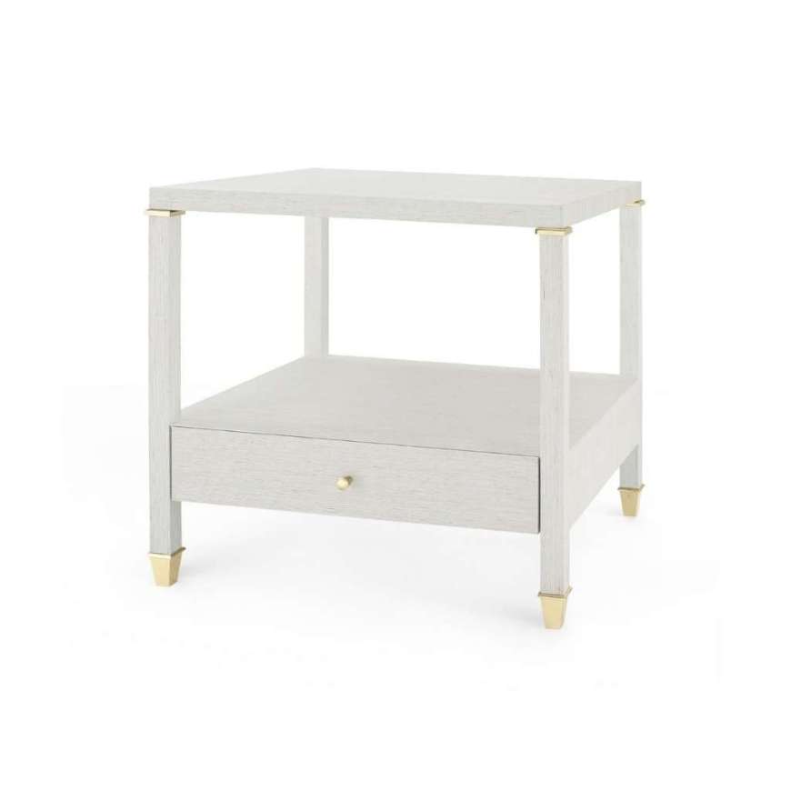 Picture of PASCAL 1-DRAWER SIDE TABLE, SILVER SHIMMER