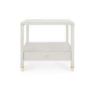 Picture of PASCAL 1-DRAWER SIDE TABLE, SILVER SHIMMER