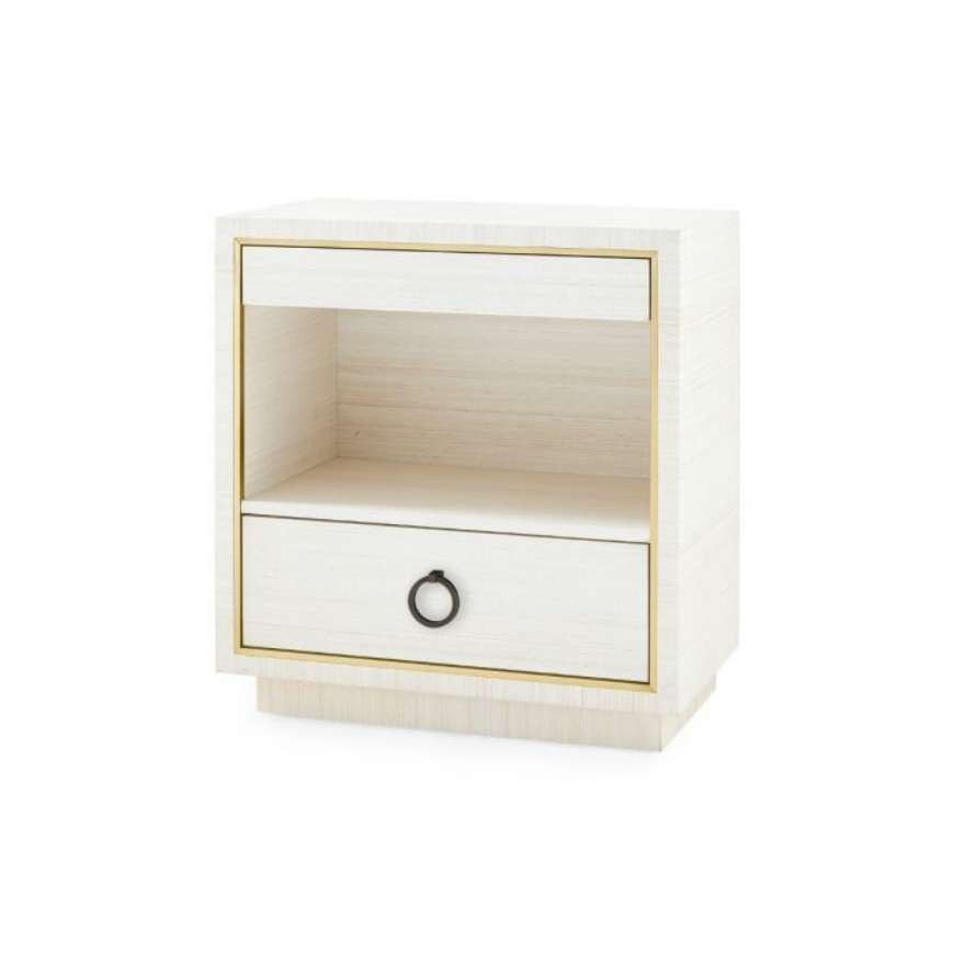 Picture of PARKER 2-DRAWER SIDE TABLE, LIGHT NATURAL SHIMMER