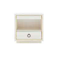 Picture of PARKER 2-DRAWER SIDE TABLE, LIGHT NATURAL SHIMMER