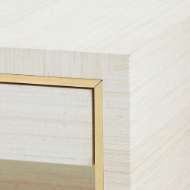 Picture of PARKER 2-DRAWER SIDE TABLE, LIGHT NATURAL SHIMMER