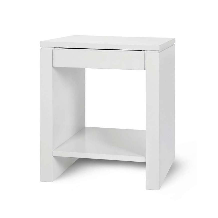 Picture of ODOM 1-DRAWER SIDE TABLE, WHITE PEARL