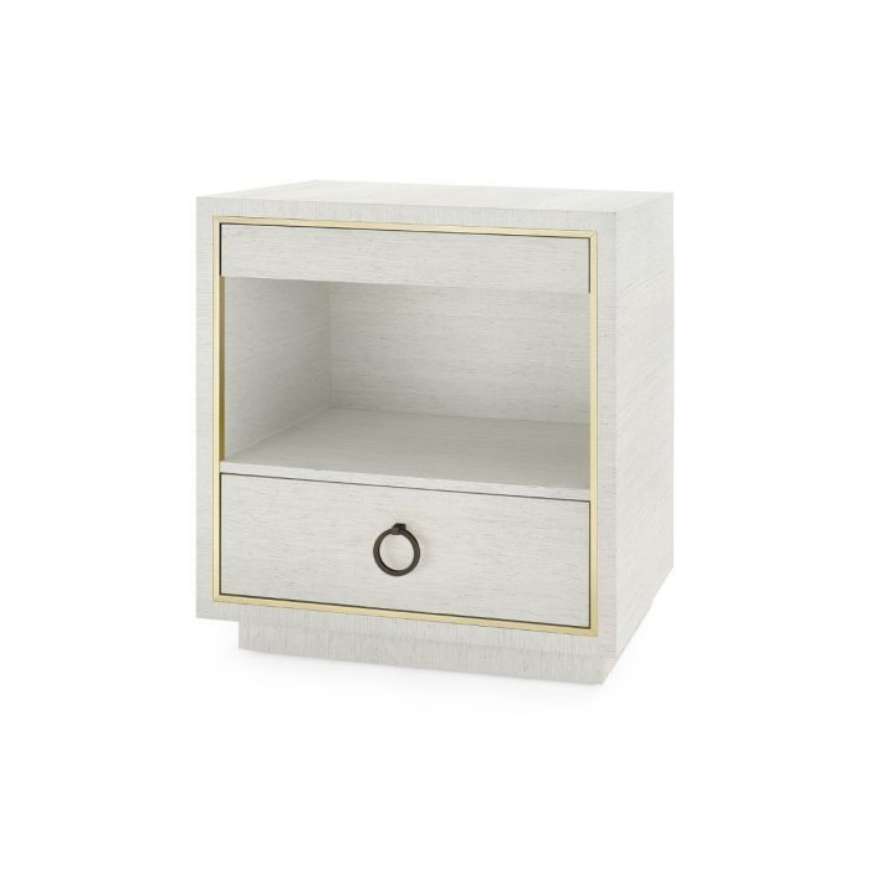 Picture of PARKER 2-DRAWER SIDE TABLE, SILVER SHIMMER