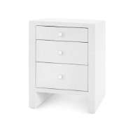 Picture of MORGAN 3-DRAWER SIDE TABLE, CHIFFON WHITE