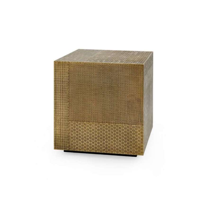 Picture of MAJOREL SIDE TABLE, ANTIQUE BRASS