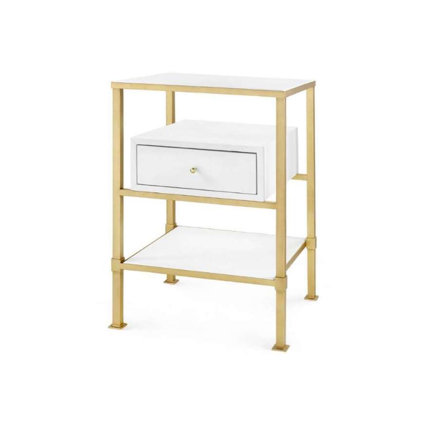 Picture of MARCEL 1-DRAWER SIDE TABLE, WHITE