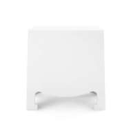 Picture of JACQUI 3-DRAWER SIDE TABLE, CHIFFON WHITE LACQUERED WOOD