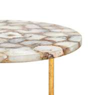 Picture of JENAY SIDE TABLE, NATURAL AND GOLD LEAF