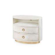 Picture of JULIUS 2-DRAWER SIDE TABLE, SNOW