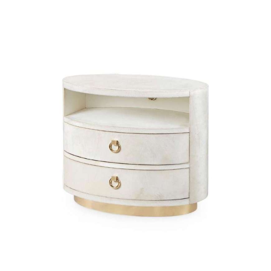 Picture of JULIUS 2-DRAWER SIDE TABLE, SNOW