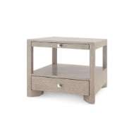 Picture of LUGANO 1-DRAWER SIDE TABLE, TAUPE GRAY