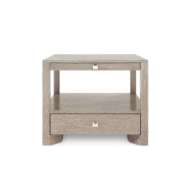 Picture of LUGANO 1-DRAWER SIDE TABLE, TAUPE GRAY