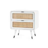 Picture of MALMO 2-DRAWER SIDE TABLE, EGGSHELL WHITE