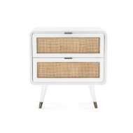 Picture of MALMO 2-DRAWER SIDE TABLE, EGGSHELL WHITE