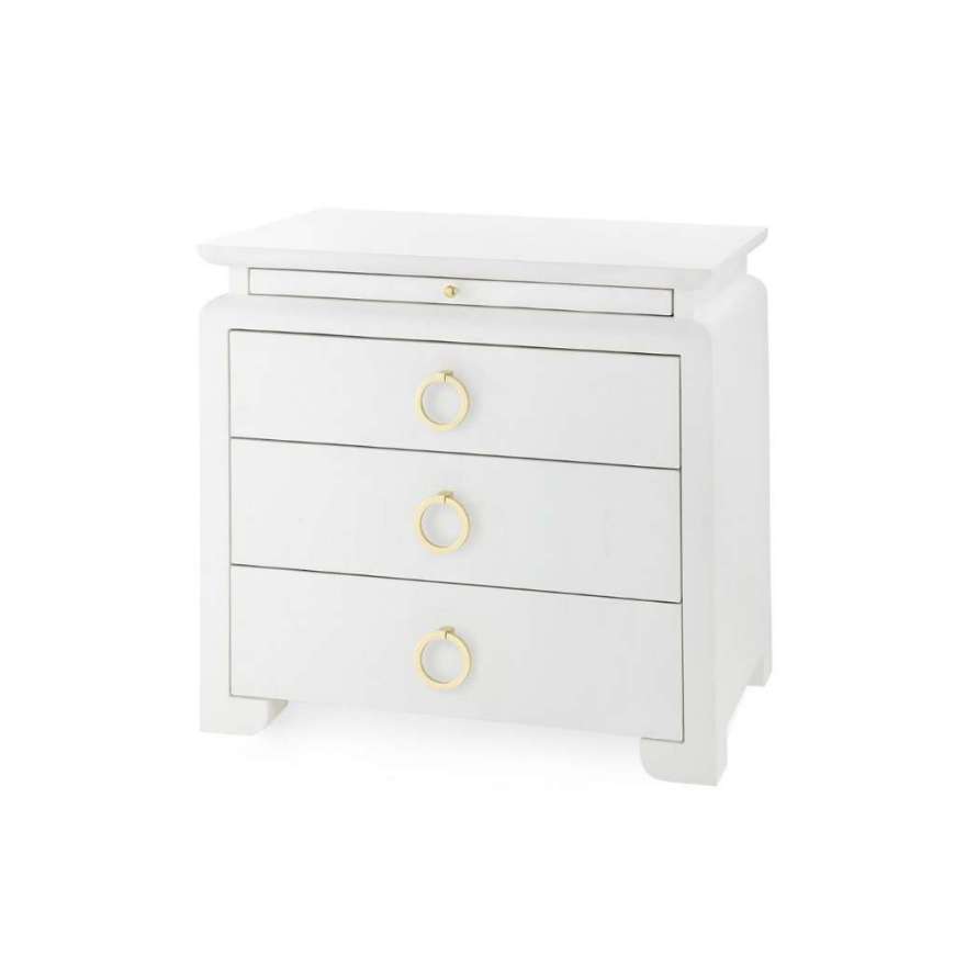 Picture of ELINA 3-DRAWER SIDE TABLE, VANILLA