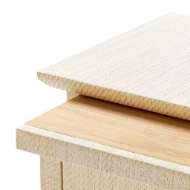 Picture of ELINA 3-DRAWER SIDE TABLE, NATURAL TWILL